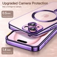 thumbnail image 5 of JETech Electroplated Case for iPhone 15 Plus 6.7-Inch, Camera Lens Full Protection, Compatible with MagSafe Wireless Charging, Shockproof Soft TPU Phone Cover (Purple), 5 of 7
