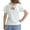 White, variant on Tiijoy Toddler Girls Back Bow Short Sleeve T-Shirt Ribbed Solid Crew Neck Casual T Shirt