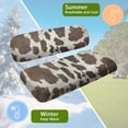 thumbnail image 5 of Jeiento Brown Cow Print Golf Cart Seat Covers Golf Cart Backrest and Bench Seat Covers 2 Pieces Non-Slip for Most 2 Person Seats Cushion, 5 of 7