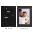 thumbnail image 2 of Grooved 4 in. x 6 in. Black Picture Frame Set (Set of 4), 2 of 6