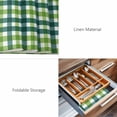 thumbnail image 6 of Placemats 1 Pack, Farmhouse Checkered Woven Placemat, Linen Place Mats for Kitchen/Dining Tables, St.Patrick's Day Vintage Plaid Washable Table Mats for Party, 6 of 8