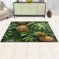 thumbnail image 3 of Ryvnso Pineapple Tropical Palm Leaves Area Floor Mat Non-Slip Carpet Soft Rugs Doormats 60" x 39", 3 of 7