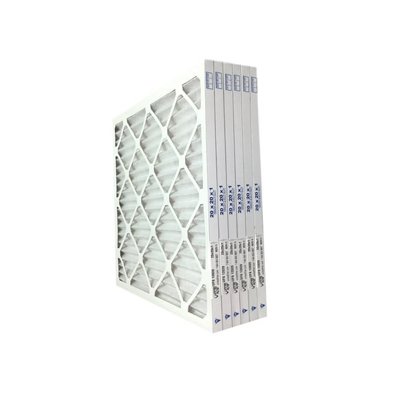 United Filter 20x20x1 MERV 8 Pleated HVAC AC Furnace Air Filters (6 Pack)