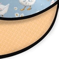 thumbnail image 3 of 36.2 Inch Round Floor Mat Small Geese and Daisies Carpet Decor Rug for Living Room Bedroom, 3 of 6