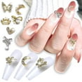thumbnail image 3 of opvise 10Pcs Nail Charms Random Designs DIY Lightweight 3D Nail Manicure Craft Ornaments for Salon, 3 of 8