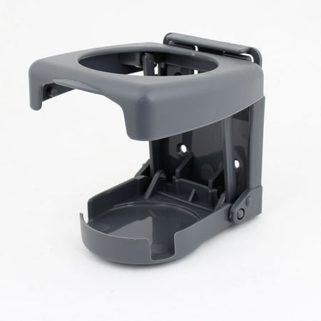 - Portable Plastic Folding Car Cup Drink Beverage Holder Gray
