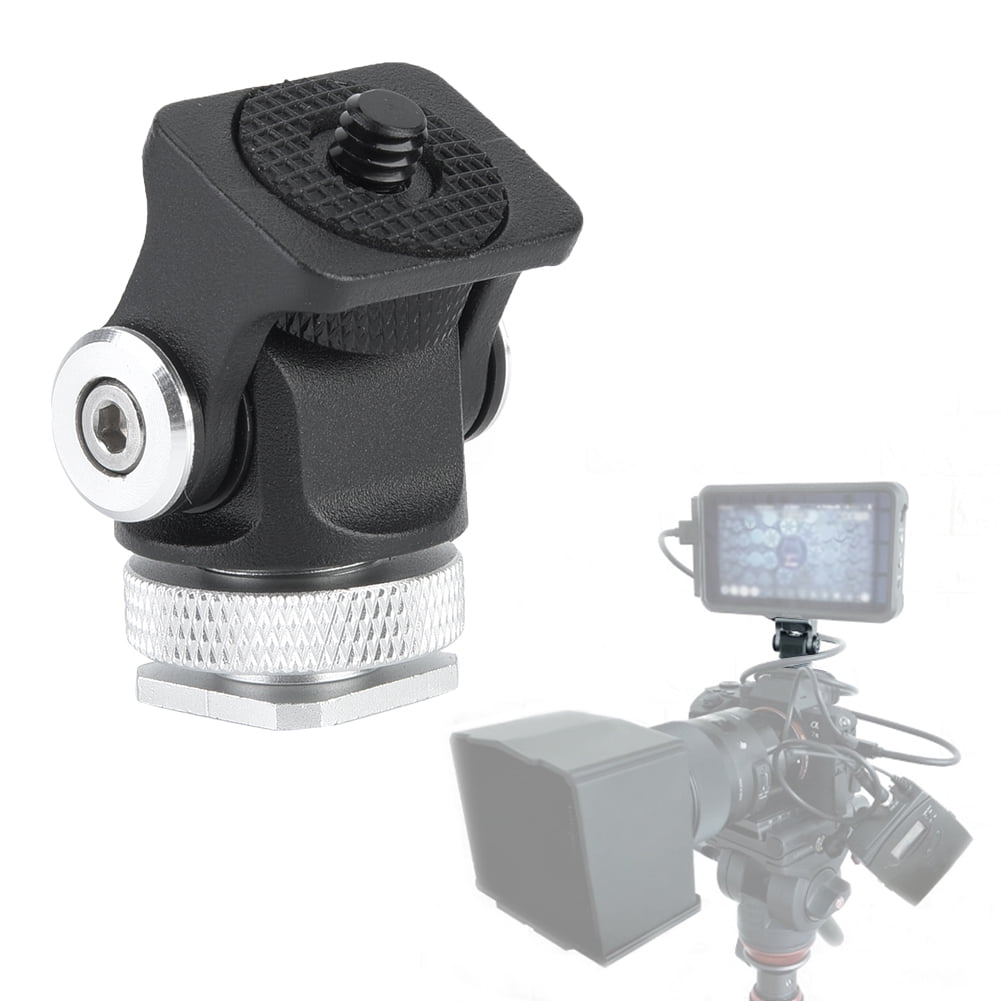 Higoodz Mini Hot Shoe Mount Monitor Microphone Flash Holder 1/4 Inch