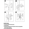 thumbnail image 4 of Hyper Tough Stainless Steel Portable Door Lock, 4 of 10