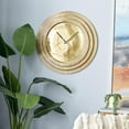 thumbnail image 2 of DecMode 24" Gold Aluminum Metal Wall Clock, 2 of 9