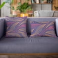 thumbnail image 2 of Plutus 26" x 26" Leafs Floral Luxury Throw Pillow in Multi-Color, 2 of 8