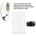 thumbnail image 4 of Cepillo de chimeneas Conjunto de pared interior Sweeper Sweeper Rotating Rotating Nylon Cepillos Removedor de polvo Tubería de ventilación Herramienta de limpieza Suministros para el hogar 8 Barras seitruly HA011088-03, 4 of 7