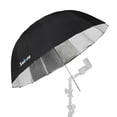 thumbnail image 2 of Selens 65 Inch Diameter Photography Studio Umbrella, Black/Silver Reflective Lighting Umbrella for Flash Light and Location Shoots, 2 of 5