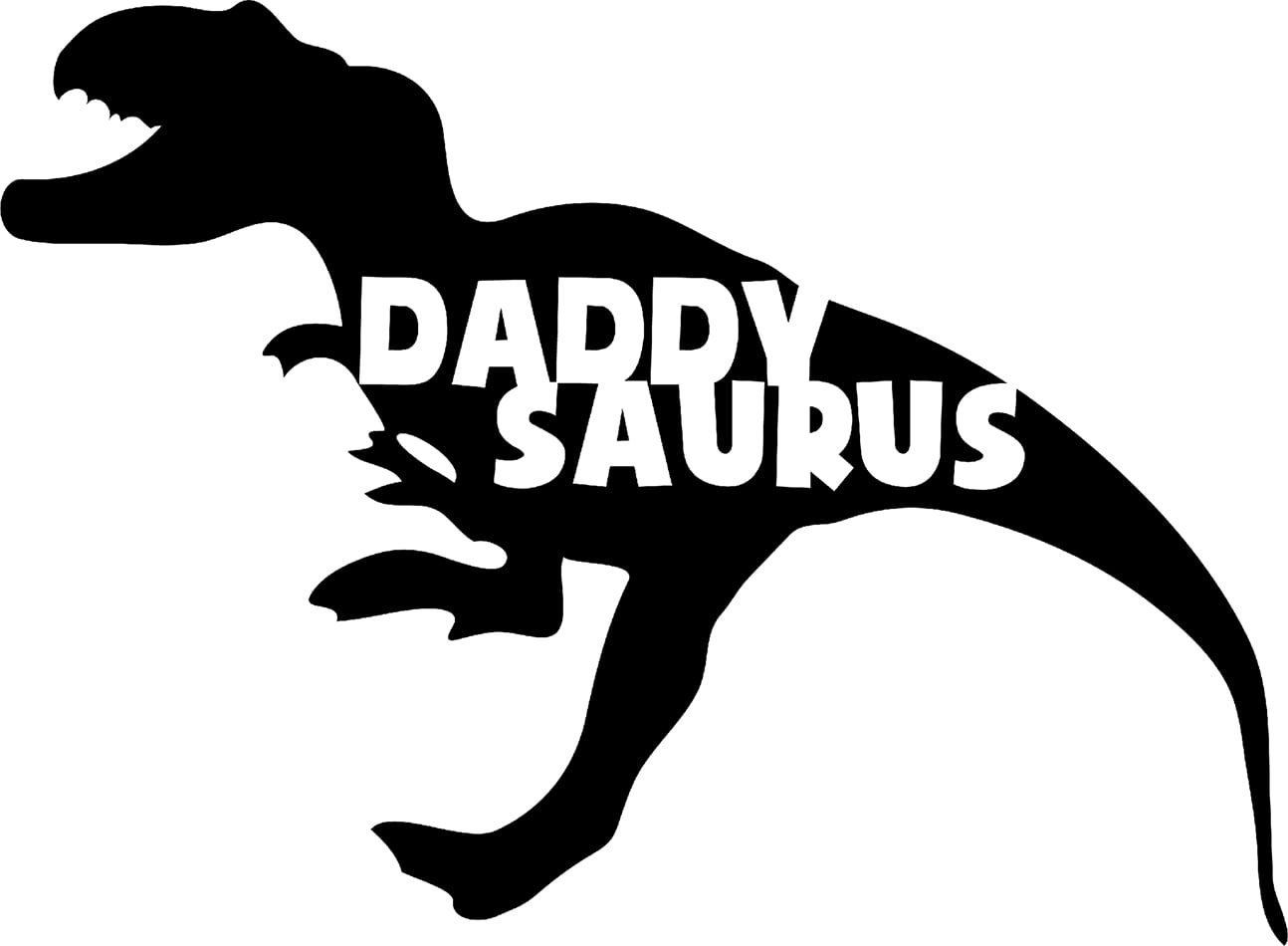 Daddysaurus Bold Dinosaur Family Extinct Wall Decals for Walls Peel and