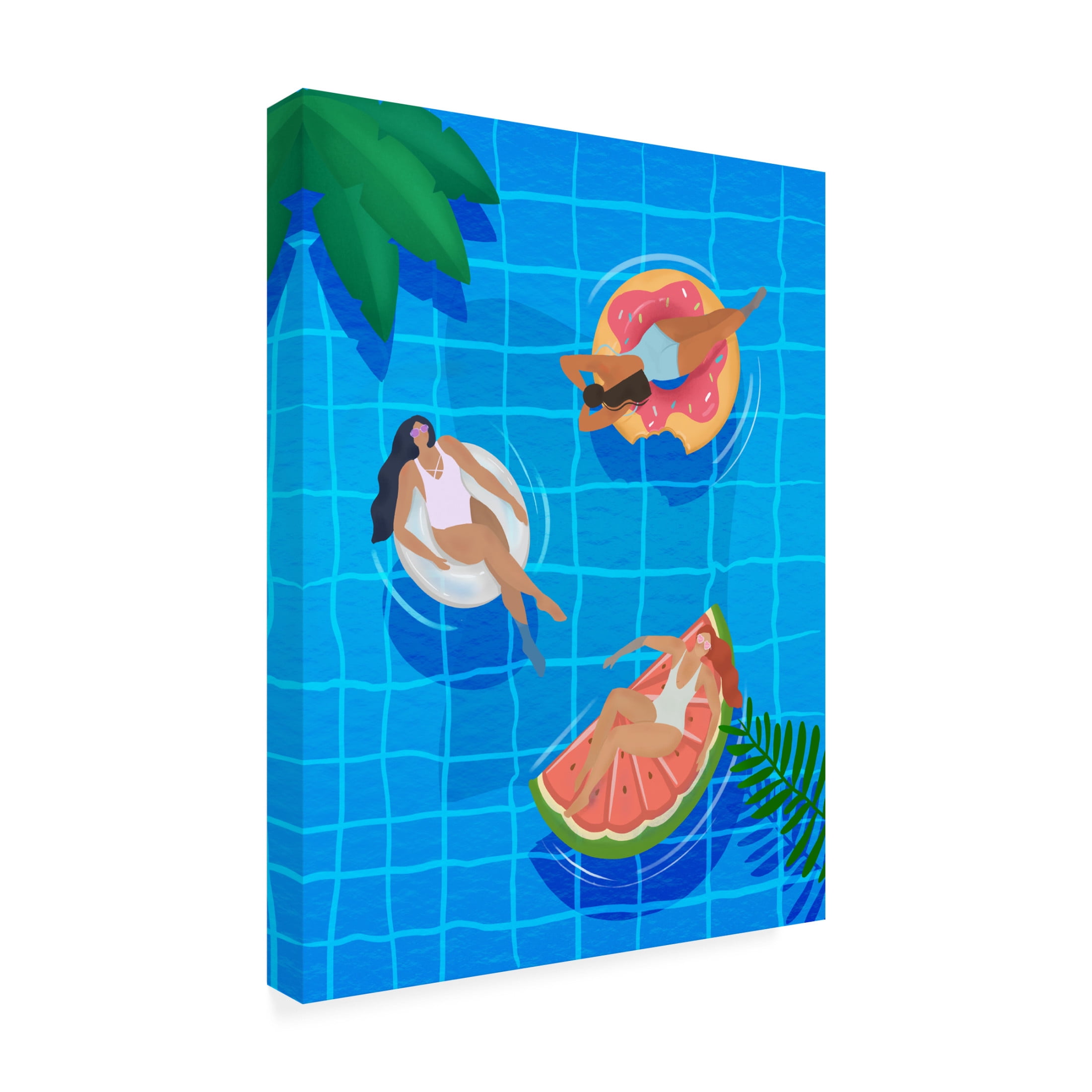 Trademark Fine Art Petra Lizde Pool Ladies Canvas Wall Art