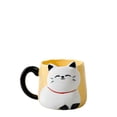 thumbnail image 1 of Taza de cerámica HappyWare Gatito con relieve Kawaii 500ml diseño amarillo, 1 of 4