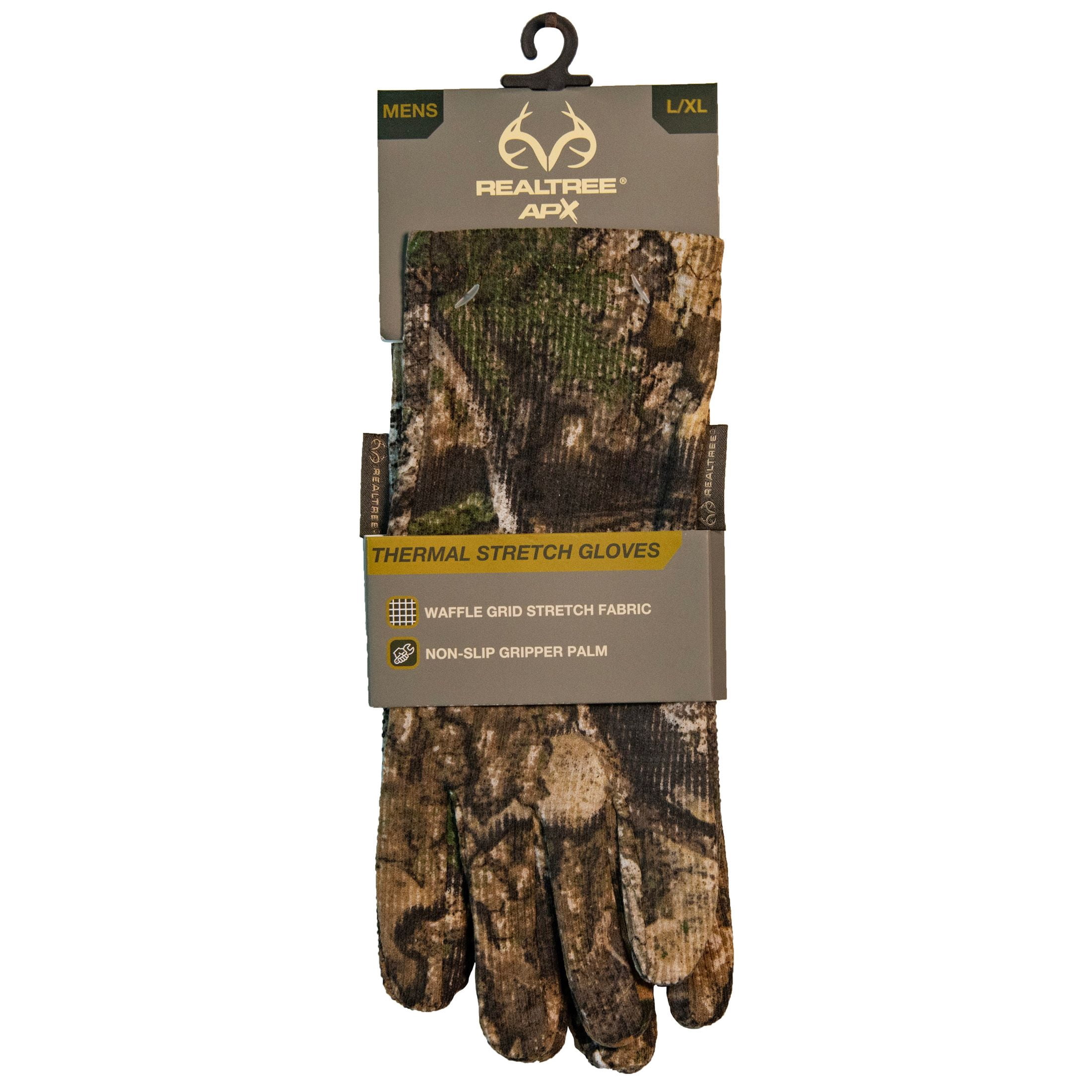 Realtree APX Men's Thermal Stretch Hunting Gloves