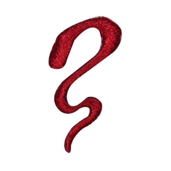 ID 3197D Swirl Craft Lines Patch Draw Paint Line Embroidered Iron On Applique