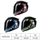thumbnail image 4 of Casco de motocicleta de cara completa, casco de calle rápido, Unisex, adulto, equipo Cool Rider, cuatro estaciones, nuevo, 4 of 8