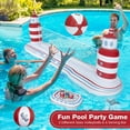 Pool Volleyball Net, Set with 2 Balls & 4 Weight Bags, Floating Water