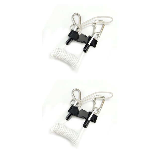 Greeniant Cuerda de resorte de buceo resistente, conveniente, confiable, accesorio de fijación flexible, cuerdas antipérdida, correa a prueba de Blanco 2piezas Greeniant CBP203768
