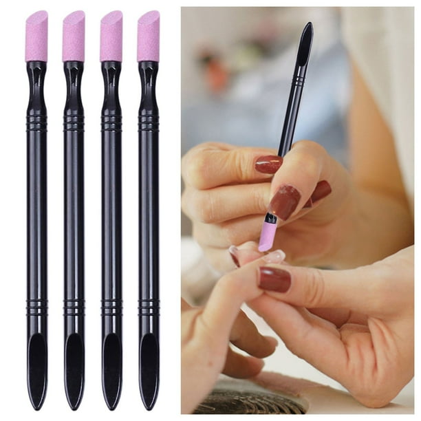 Mishuowoti Quartz Cuticle Pusher Nail Stick Nail Care Precision File