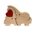 thumbnail image 1 of Animal doméstico Artesanías de madera en forma de corazón Decoraciones para el día de la madre A, 1 of 5