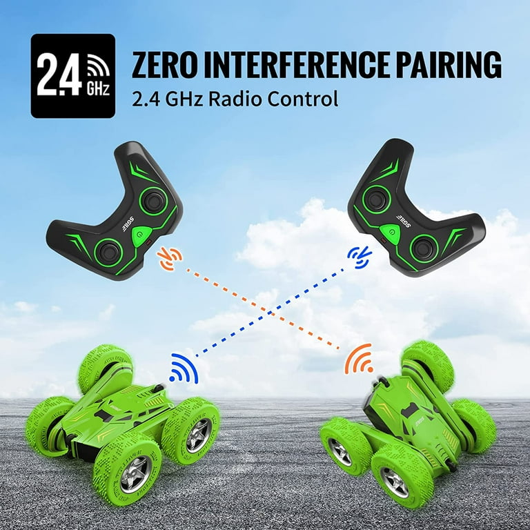 SGILE RC Stunt Car Toy Gift, 4WD Remote Control Car with Sided