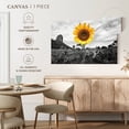thumbnail image 5 of Elephant Stock Pop Golden Sunflower Wall Art - Horizontal Canvas Wall Art - Living Room Wall Decor - Floral And Botanical Canvas - Gray And Orange Decor - 45" x 30", 5 of 8