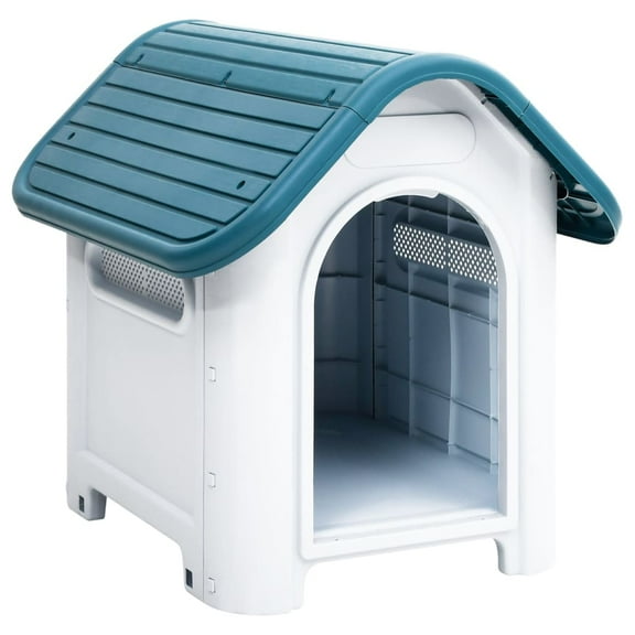 vidaXL Dog House Garden Dog Kennel Small Pet Cage Puppy Shelter Polypropylene