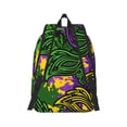 thumbnail image 3 of Balery Mardi Gras7 Vintage Canvas Backpack for Men and Women - Large Capacity, Durable Travel Laptop Bag for School, Work, Hiking, and Outdoor Activities, 3 of 7