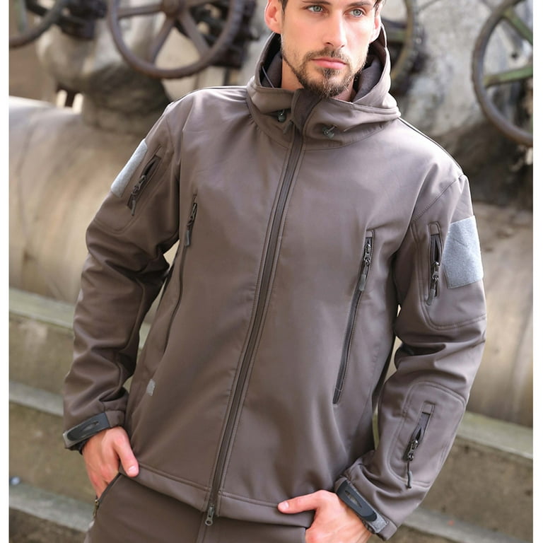 YanHoo Men's Hoodie Fleece Jacket 6 Zip-Pockets Warm Winter Jacket Military  Tactical Jacket 2023 Walmart Prime Sale