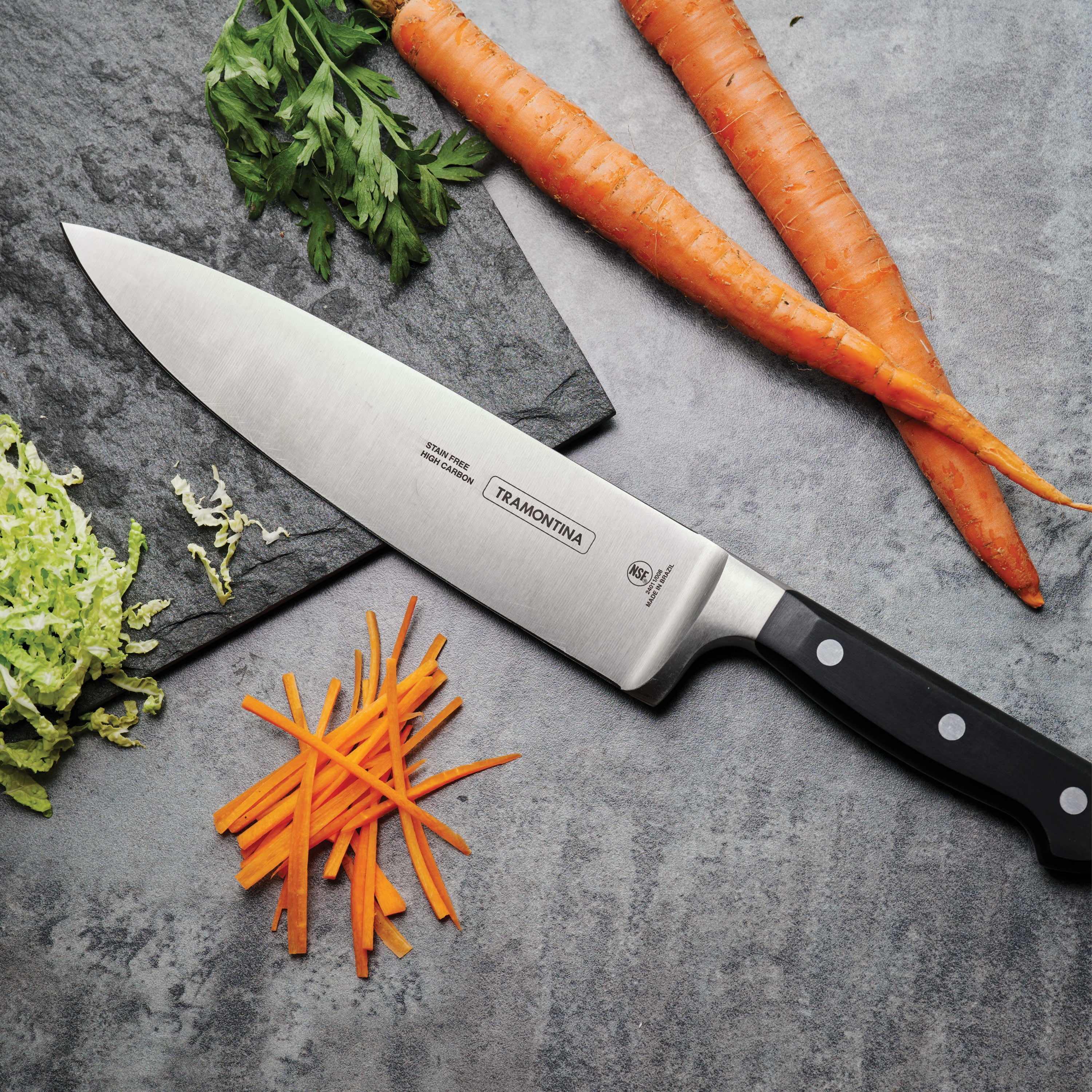 Tramontina Pro Series 3-Piece Cutlery Set – 8-inch Chef’s Knife, 6-inch Utility Knife, 4-inch Paring Knife