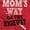 Red, variant on Moms Way or the Highway Funny Quote Women Plus Size Graphic Tee Tees Brisco Brands 2X