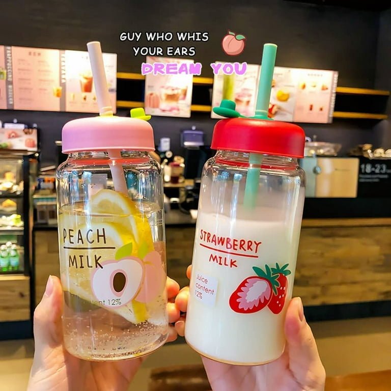 380ml Kawaii Milk Glass Water Cup – The Kawaii Shoppu