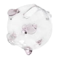 thumbnail image 2 of jifeng Clear Glass Pig Piggy Bank Money Bank Container Case Collection Money Saving Box Pink 7x6.5cm, 2 of 6
