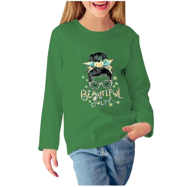 Funicet Chandail à Capuchon pour Bébé Fille, Robe de Fille Fleurie, Chandail à Col Rond Imprimé pour Filles Chandail à Capuchon pour Enfants Haut Brodé Fleur