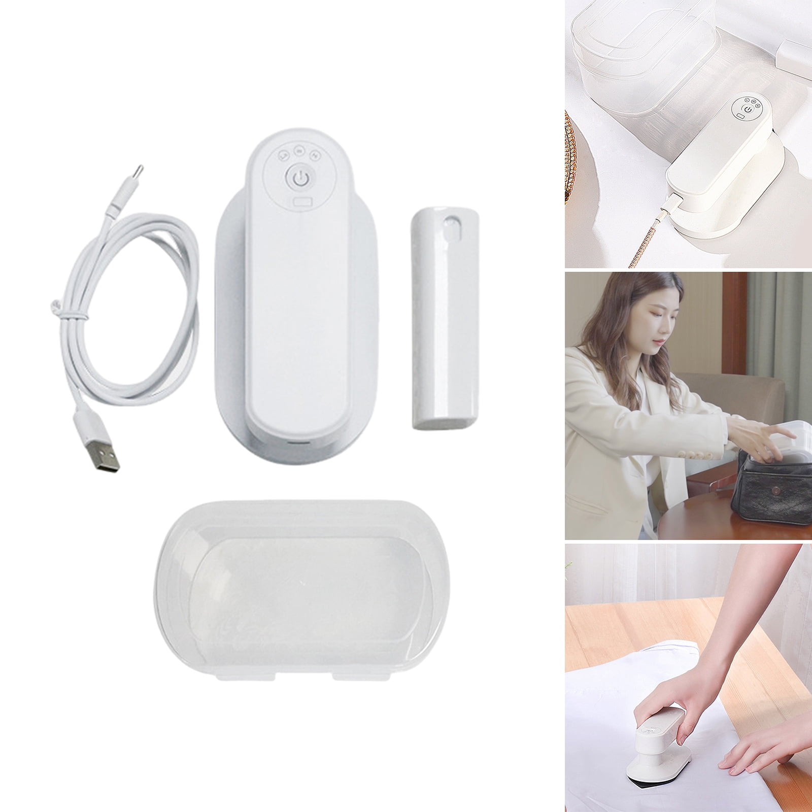 Cordless Ironing Machine with Foldable Handle Portable Rechargeable Travel Steamers Iron for Garments Handheld Iron