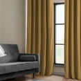 thumbnail image 4 of Half Price Drapes Retro Gold Heritage Plush Velvet Room Darkening Curtains (1 Panel), 50W X 84L, 4 of 12