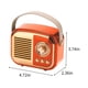 thumbnail image 3 of Altavoz Bluetooth, altavoz Bluetooth retro con inserción de tarjeta, carga USB, portabilidad inalámbrica, ideal para regalos, minialtavoz Bluetooth estéreo portátil., 3 of 8