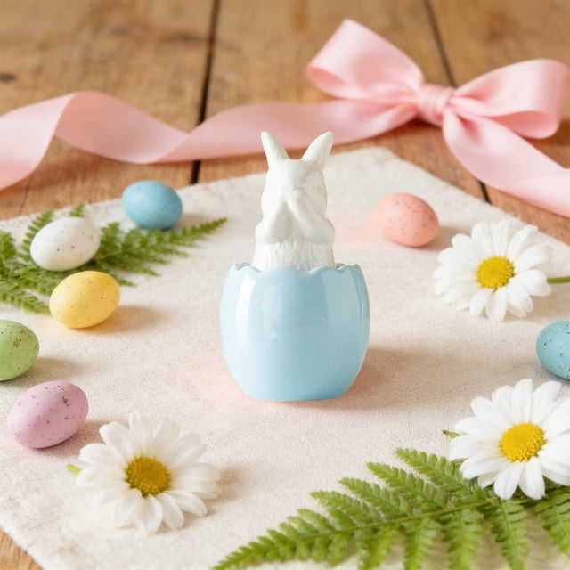 Easter Ornaments Easter Bunny Ceramic Ornaments