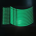 thumbnail image 1 of Motorcycle Wheel Rim Stripe Wheel Decal Tape Sticker 18-21 Inch Sport Green, 1 of 10