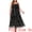 Black, variant on DARING DIVA Women's Plus U Neck Sleeveless Embroidered Mesh 1X Dark Blue
