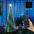 thumbnail image 4 of Guirnalda de luces LED para árbol de Navidad inteligente WS2812B Tuya, control remoto por aplicación, pantalla de fotos DIY para fiestas de bodas al aire libre, 4 of 5