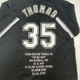 thumbnail image 2 of Autographed/Signed Frank Thomas Chicago Black Stat Baseball Jersey Beckett BAS COA, 2 of 4