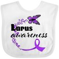 thumbnail image 3 of Inktastic Lupus Awareness butterfly ribbon Boys or Girls Baby Bib, 3 of 4