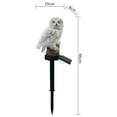thumbnail image 5 of Solar-Powered Owl Statue LED Light: Waterproof Garden Decoration for Patio, Lawn, and Backyard in White, 5 of 5