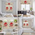 thumbnail image 6 of Vintage Birds Red Sun Kitchen Curtains Sets for Windows 36 Inch Length, Retro Art Animals Rustic Rod Pocket Window Treatments Tier Curtains and Valances Set for Bedroom/Bathroom, 6 of 8