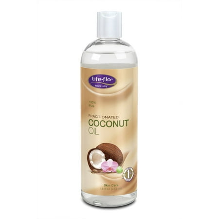 Coconut Oil, Fractionated Life Flo Health Products 16 oz Liquid