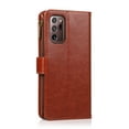 thumbnail image 2 of Allytech Galaxy Note20 Ultra 5G Case, PU Leather Zipper Wallet Case 9 Cards Holder Hand Wrist Strap Stand Shockproof Protective Flip Case Cover for Samsung Note20 Ultra 6.9" - Brown, 2 of 8