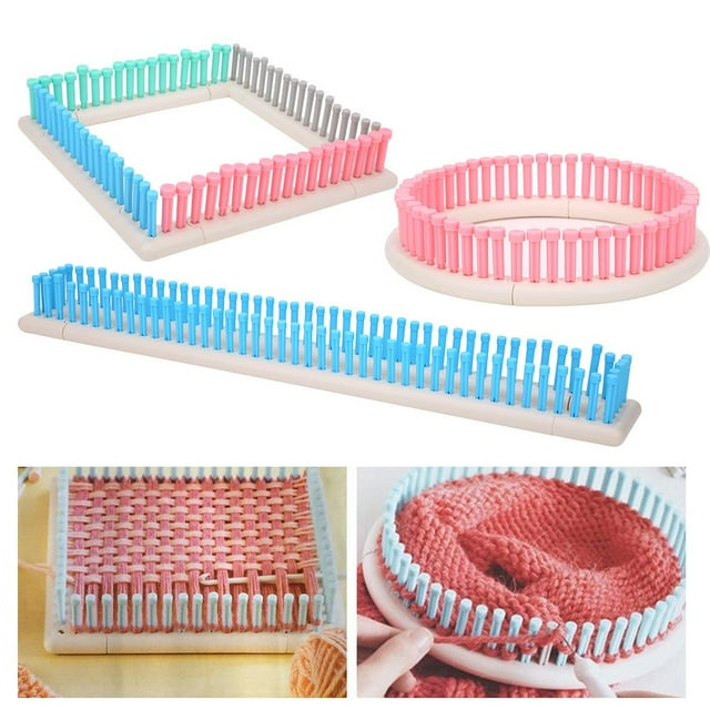Sonew Multi-Function Knit Weaving Loom Kit for Hat Scarf Manual ABS Plastic Knitting DIY Tool,Weaving Loom Set,Weaving Accessory